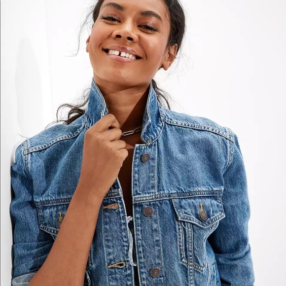 American eagle classic denim jacket Clearance